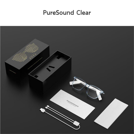 Lunettes Connectées PureSound Clear : design transparent et audio sans compromis